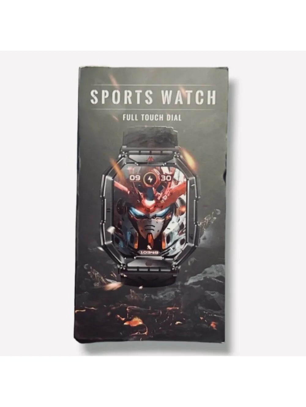 Black Waterproof Sports Fitness Tracker Smartwatch with Full Touch Display